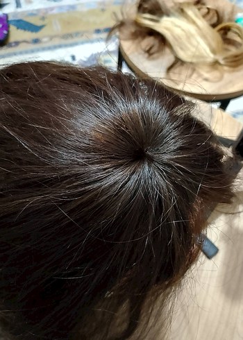 Kahverengi kahkül gerçek Saç tepelik - Görsel 2