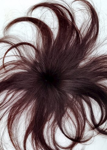 Kahverengi kahkül gerçek Saç tepelik - Görsel 4