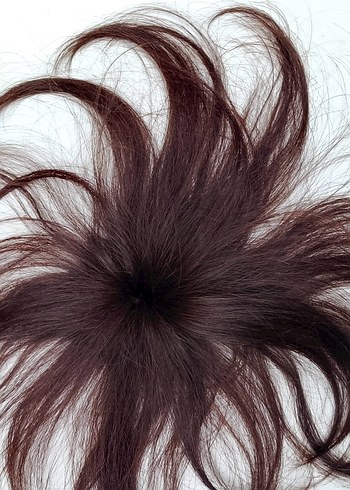 Kahverengi kahkül gerçek Saç tepelik - Görsel 6