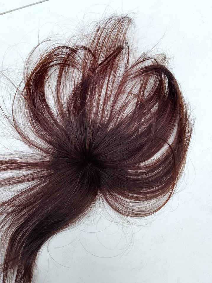 Kahverengi kahkül gerçek Saç tepelik - Görsel 5