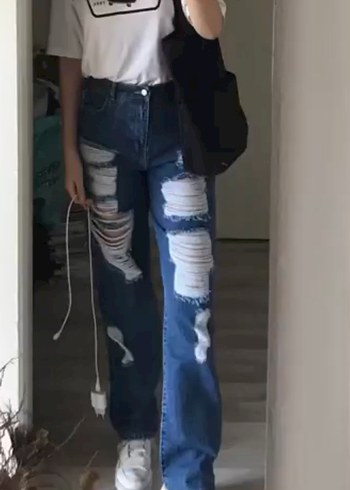 Bohoo yırtıklı jean