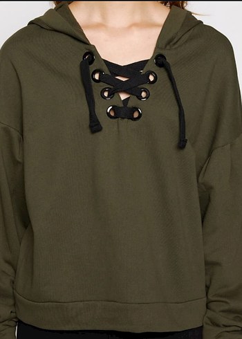 Koton Koton Kapüşonlu Salaş Sweatshirt