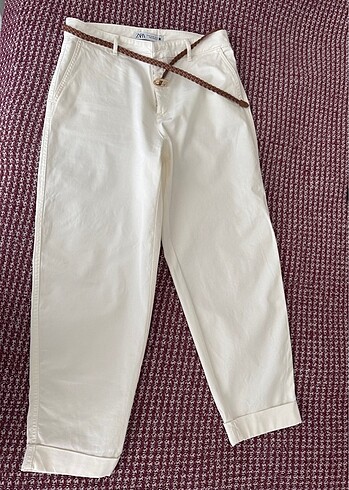 l Beden beyaz Renk Zara chino pantolon