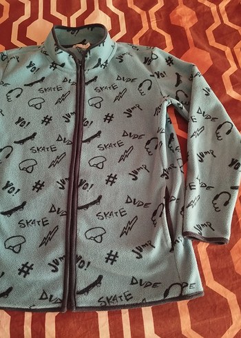 Erkek Çocuk Gri Fermuarlı Sweatshirt - Görsel 5