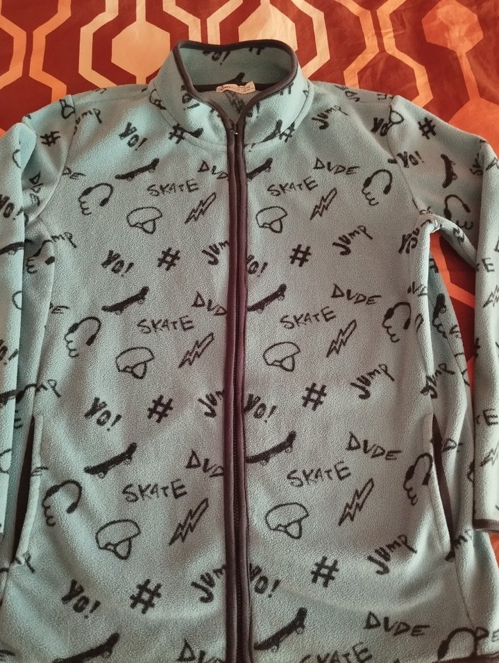 Erkek Çocuk Gri Fermuarlı Sweatshirt - Görsel 4