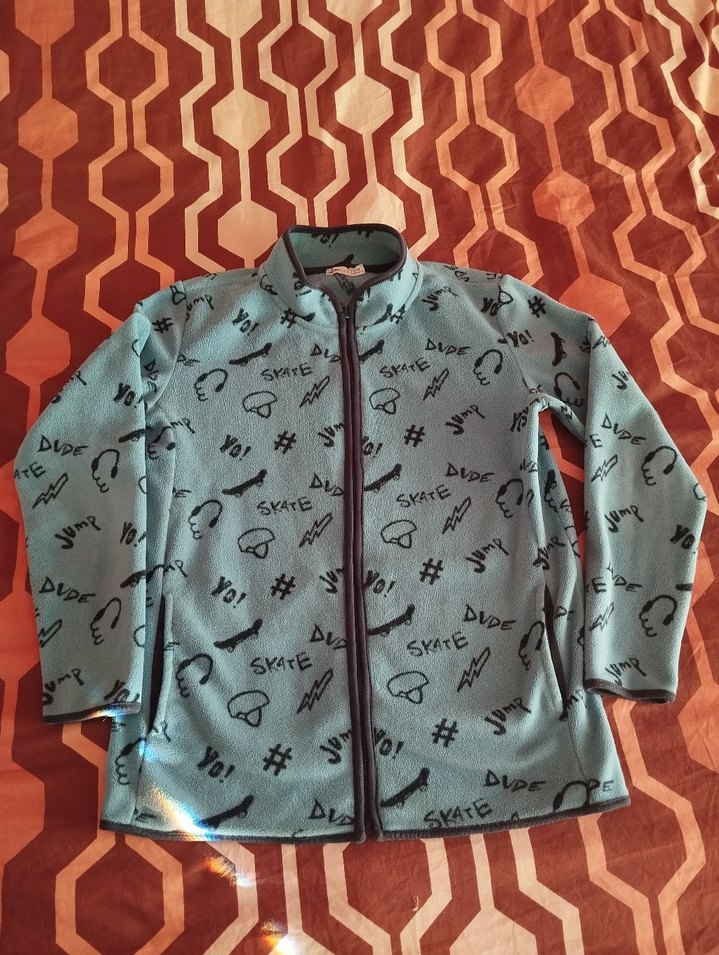 Erkek Çocuk Gri Fermuarlı Sweatshirt - Görsel 2