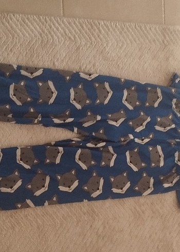 Erkek Çocuk Mavi Desenli Saten Pijama
