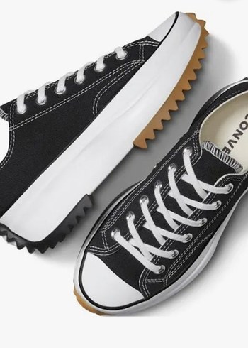 Siyah Platform converse Kadın Spor Ayakkabı