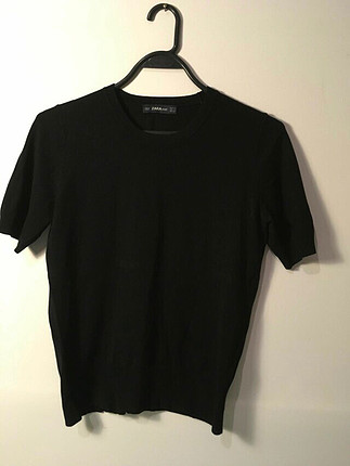 Zara siyah triko bluz
