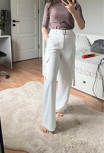 Zara kemerli pantolon