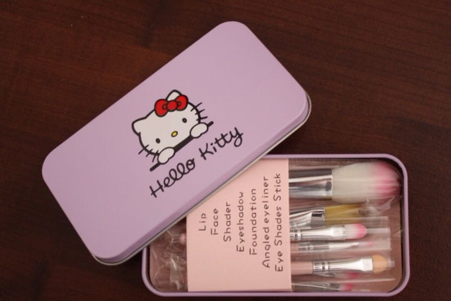universal Beden pembe Renk Hello kitty mini makyaj seti
