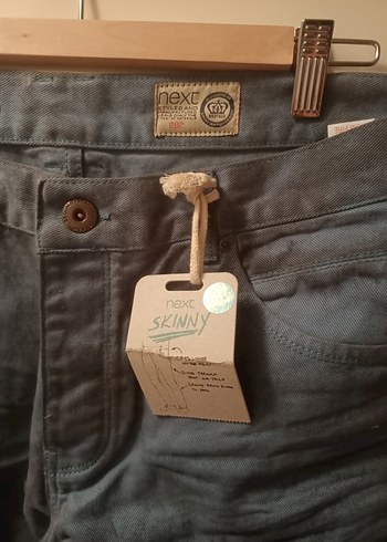 44 Beden lacivert Renk Düğmeli Lacivert Regular Fit Denim Erkek Pantolon