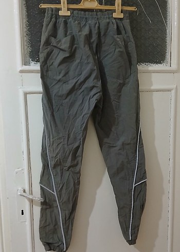 Yeşil Fermuarlı Erkek Paraşüt Eşofman Altı - Görsel 6