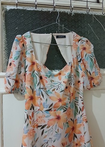 Trendyol Milla Çiçek Desenli  Elbise - Görsel 7