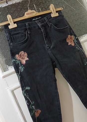 Mavi Marka Nakışlı Kadın Kot Pantolon Jeans - Görsel 2