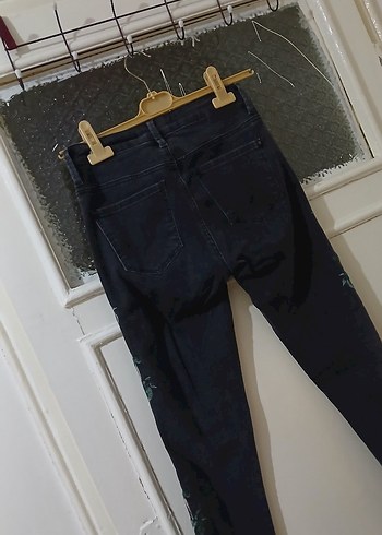 Mavi Marka Nakışlı Kadın Kot Pantolon Jeans - Görsel 4