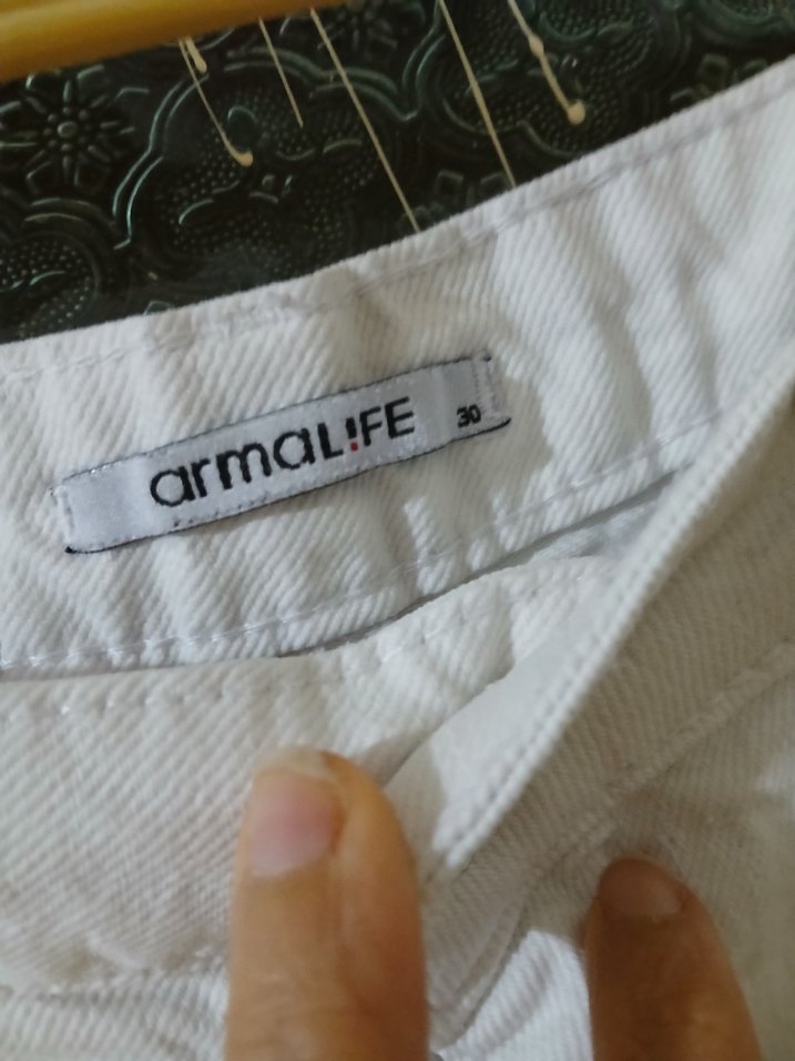 Beyaz Kadın Kot Pantolon - Görsel 3