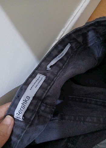 Kadın Siyah Bol Kesim Midi Kot Pantolon - Görsel 9