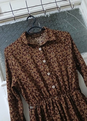 Kız Çocuk Düğmeli Bohem Elbise - Görsel 2