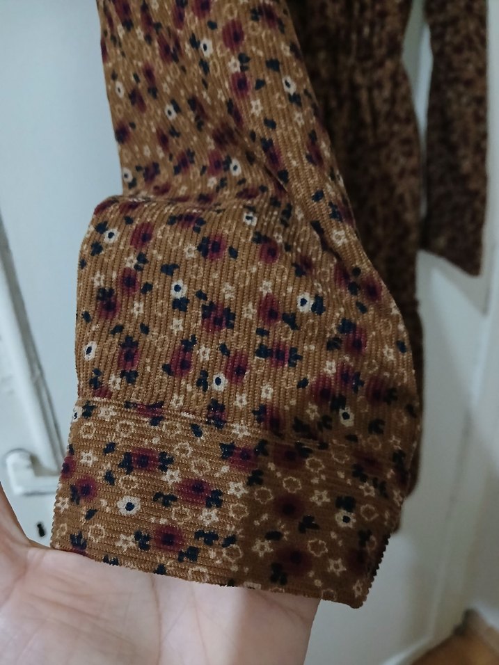 Kız Çocuk Düğmeli Bohem Elbise - Görsel 4