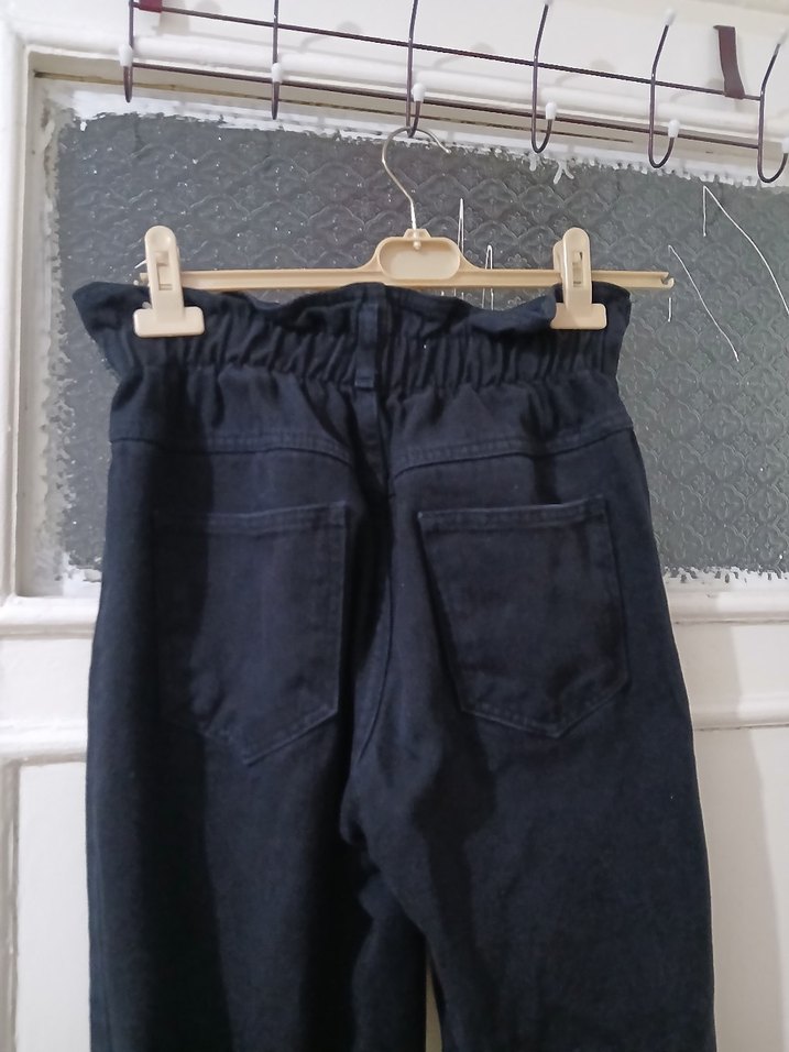 Kadın Siyah Kot Pantolon Jeans - Görsel 5