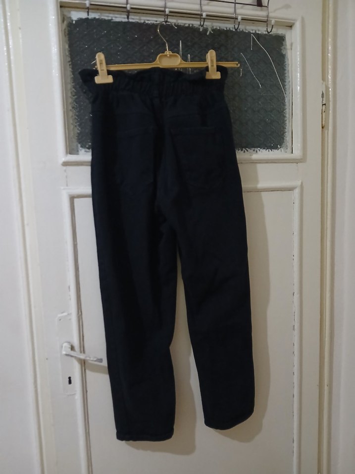 Kadın Siyah Kot Pantolon Jeans - Görsel 4