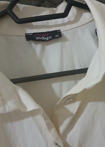 Krem Keten Kadın Gömlek - Görsel 4