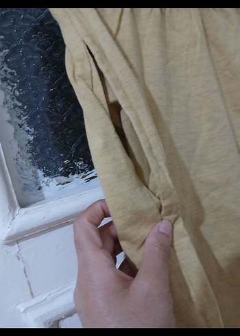 Diğer Kadın Bej Keten Midi Etek