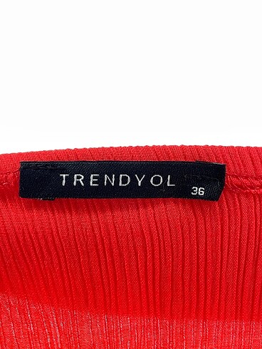 34 Beden kırmızı Renk Trendyol & Milla Uzun Elbise %70 İndirimli.