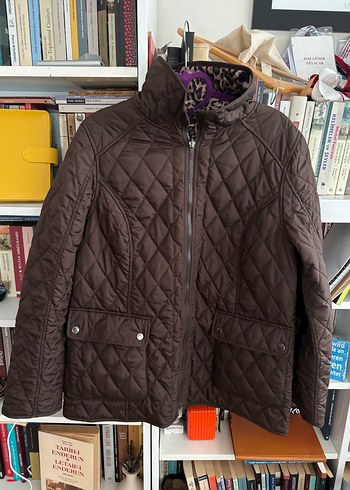 Leopar Desenli Kahverengi Kadın Ceket - Görsel 5