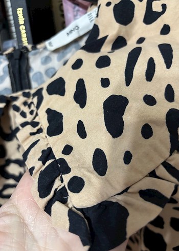 Kahverengi Zebra Desenli Kadın Bluz - Görsel 4