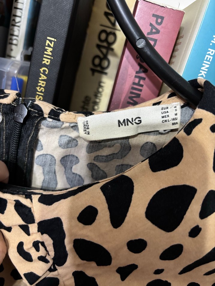 Kahverengi Zebra Desenli Kadın Bluz - Görsel 3