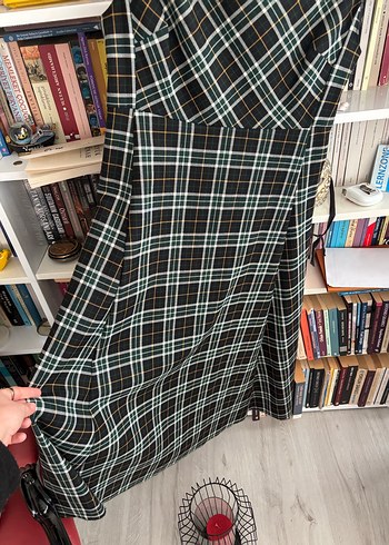 Zara Ekose Elbise - Görsel 6