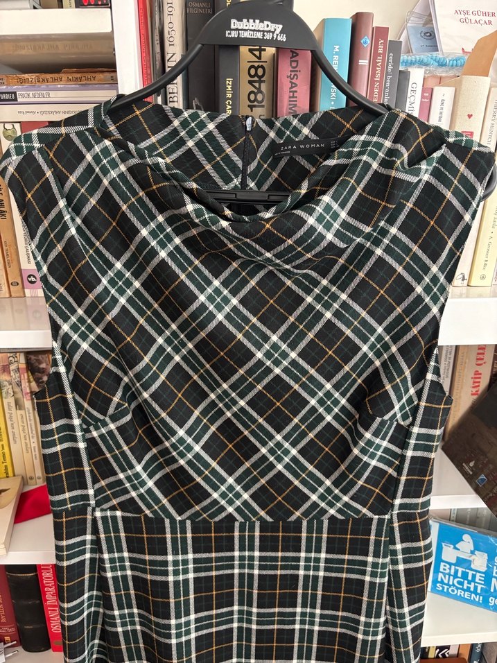 Zara Ekose Elbise - Görsel 5