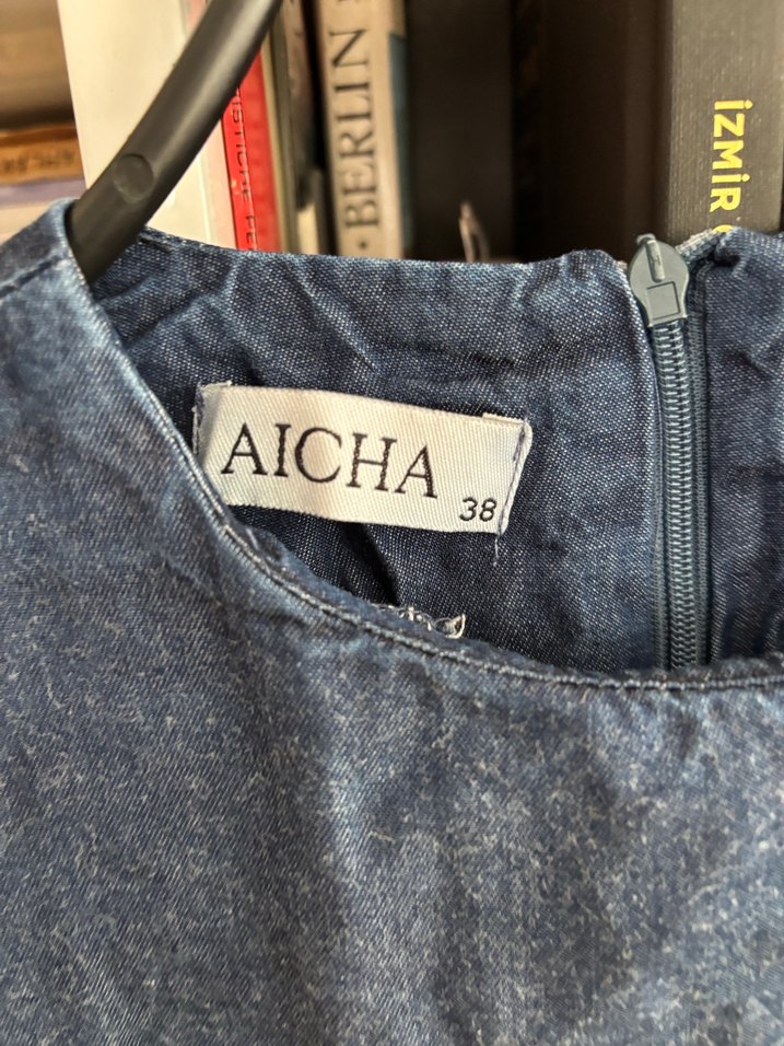 Lacivert Uzun Kot Elbise - Görsel 4