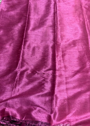 Pembe %100 İpek Şal - Görsel 3