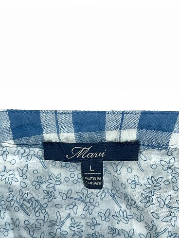 l Beden çeşitli Renk Mavi Jeans Gömlek %70 İndirimli.