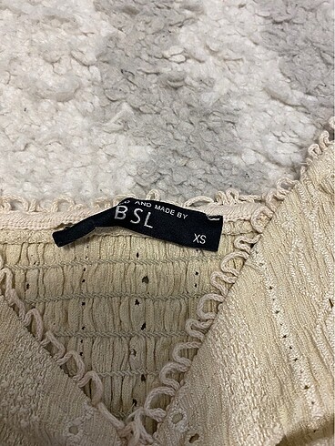 xs Beden camel Renk Büzgülü bluz