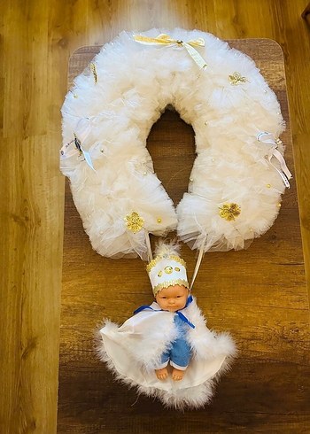 Beyaz Kürklü sünnet kapı süsü - Görsel 2