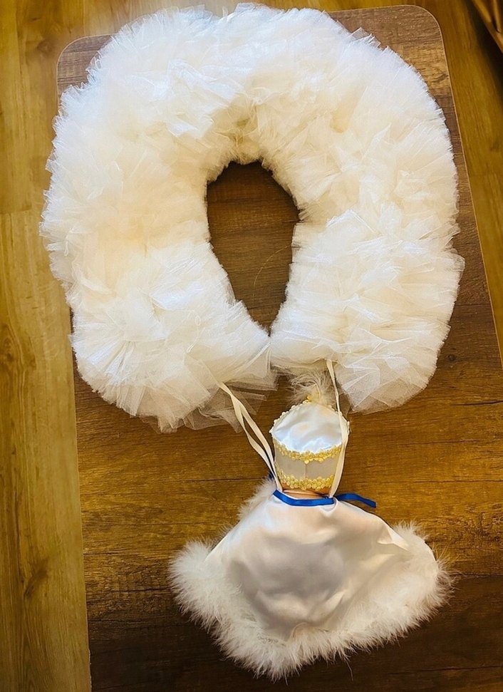 Beyaz Kürklü sünnet kapı süsü - Görsel 3