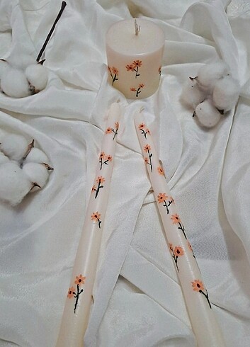 Şamdan mumu set