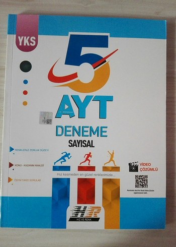 5 AYT Sayısal Deneme Kitabı Video Çözümlü