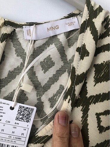 m Beden haki Renk Mango tulum
