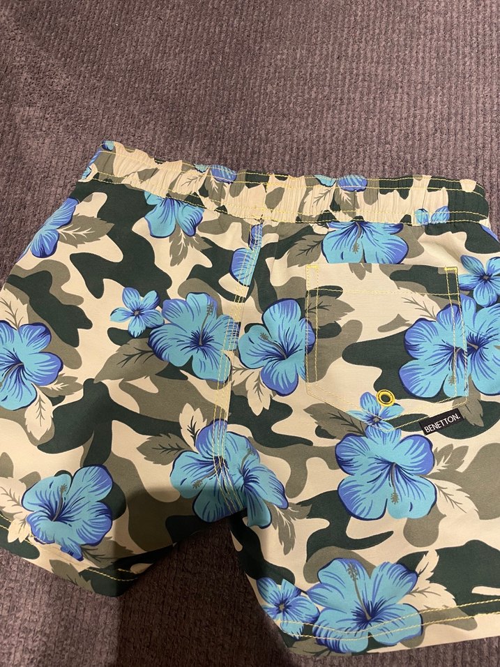 Çiçekli Kamuflaj Mini Erkek Şort - Görsel 3