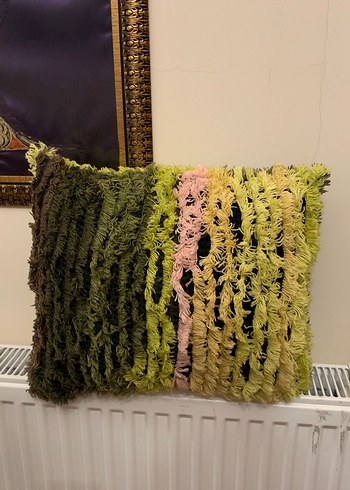 Nakışlı Çok Renkli Yastık Kılıfı - Görsel 5