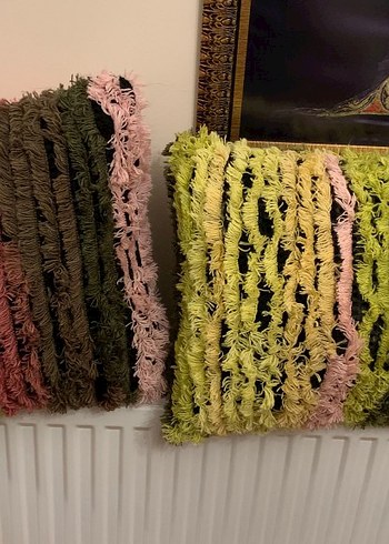 Nakışlı Çok Renkli Yastık Kılıfı - Görsel 2