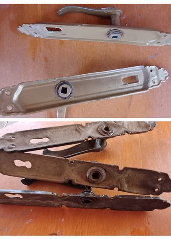 Kahverengi Çiçek Desenli kapı Kolu - Görsel 6