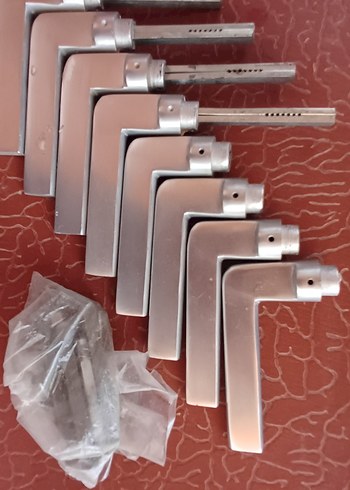 Kahverengi Çiçek Desenli kapı Kolu - Görsel 12