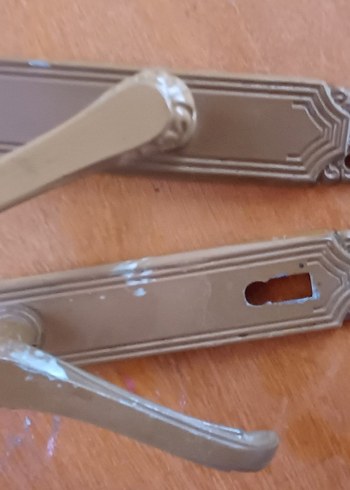 Kahverengi Çiçek Desenli kapı Kolu - Görsel 17