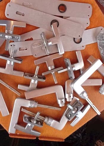 Kahverengi Çiçek Desenli kapı Kolu - Görsel 14